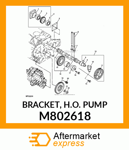 BRACKET, H.O. PUMP M802618