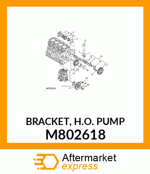 BRACKET, H.O. PUMP M802618