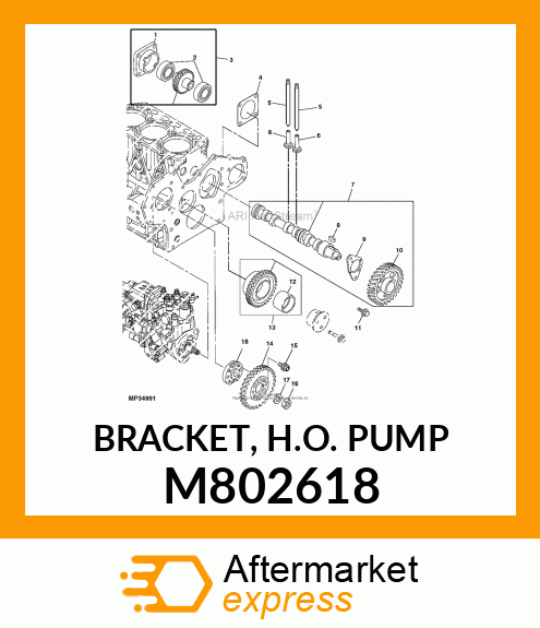 BRACKET, H.O. PUMP M802618