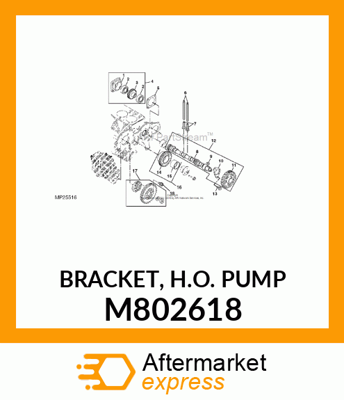 BRACKET, H.O. PUMP M802618