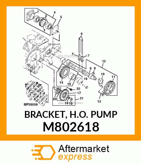 BRACKET, H.O. PUMP M802618