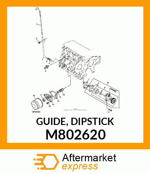 GUIDE, DIPSTICK M802620