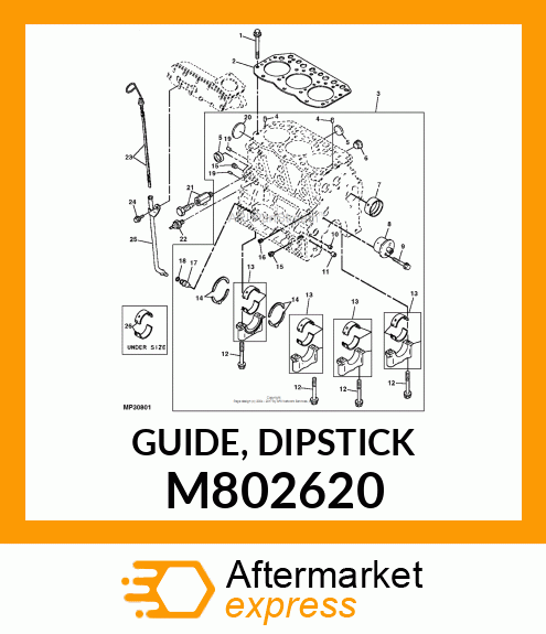 GUIDE, DIPSTICK M802620