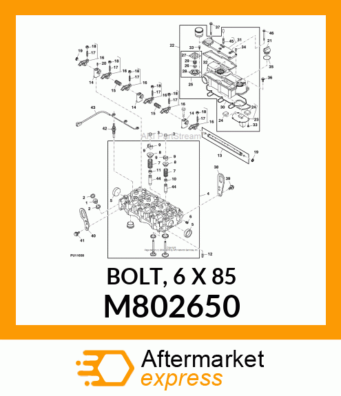 BOLT, 6 X 85 M802650