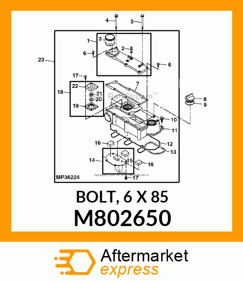 BOLT, 6 X 85 M802650