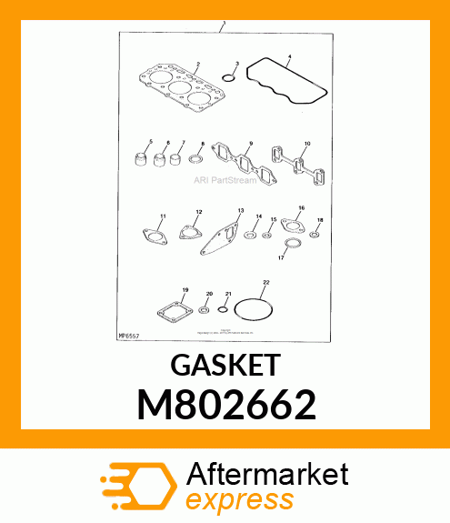 GASKET, SILENCER M802662