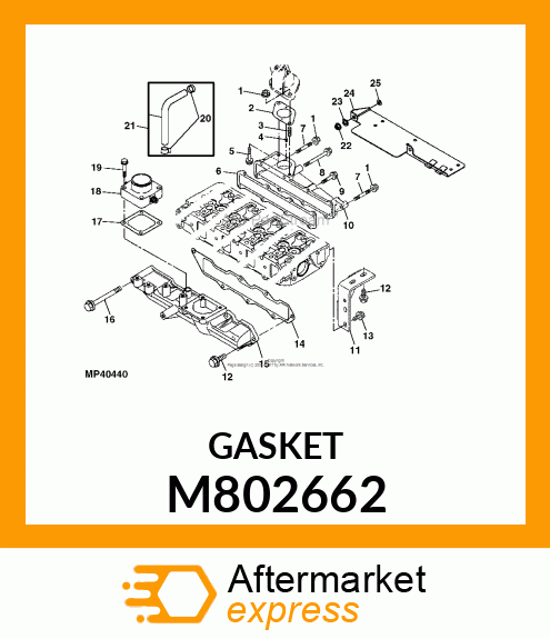 GASKET, SILENCER M802662