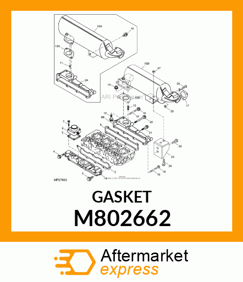 GASKET, SILENCER M802662