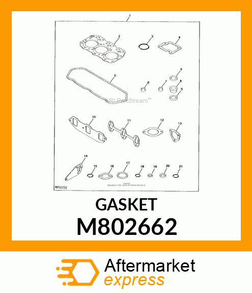 GASKET, SILENCER M802662