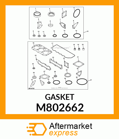 GASKET, SILENCER M802662