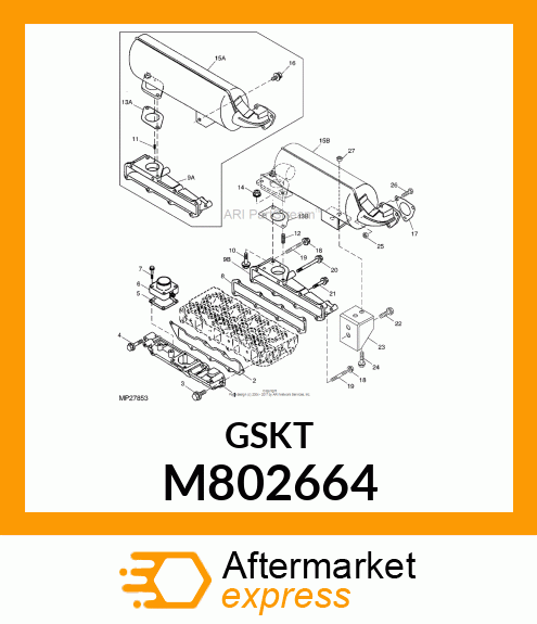 GASKET, GASKET, EXTENSION M802664