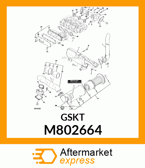 GASKET, GASKET, EXTENSION M802664