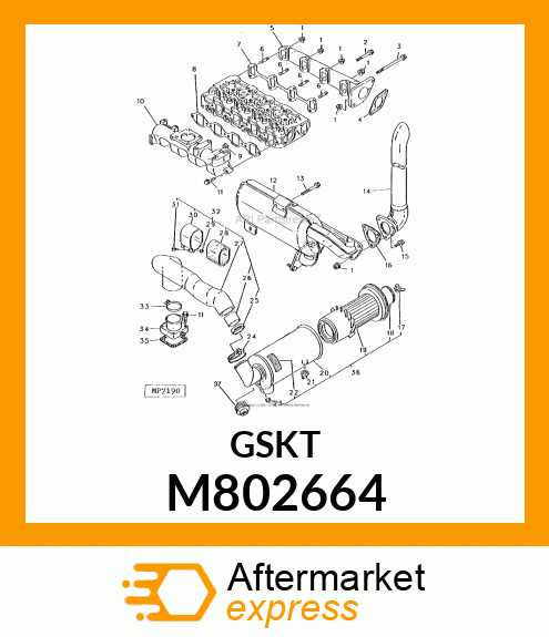 GASKET, GASKET, EXTENSION M802664