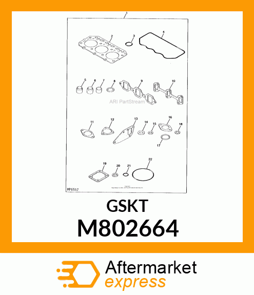 GASKET, GASKET, EXTENSION M802664