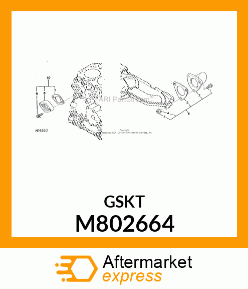 GASKET, GASKET, EXTENSION M802664