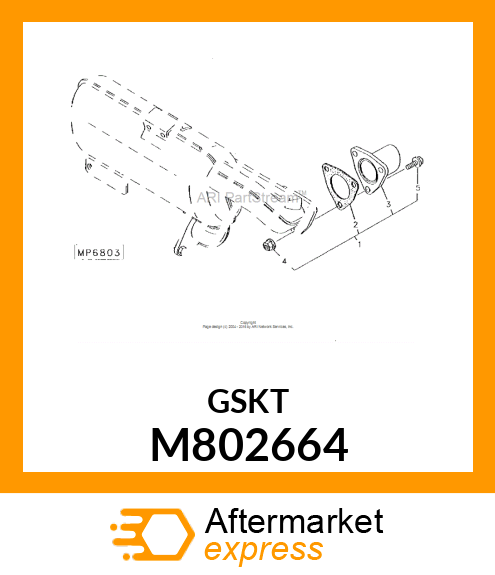 GASKET, GASKET, EXTENSION M802664