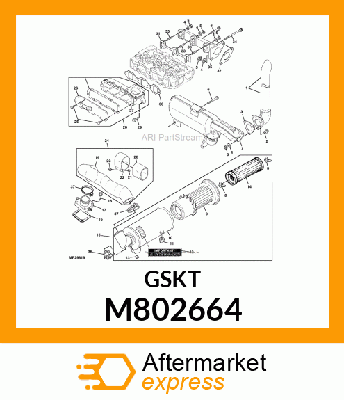 GASKET, GASKET, EXTENSION M802664