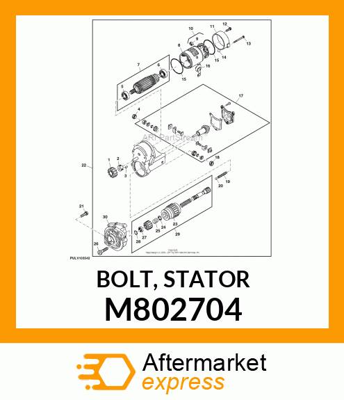 BOLT, STATOR M802704