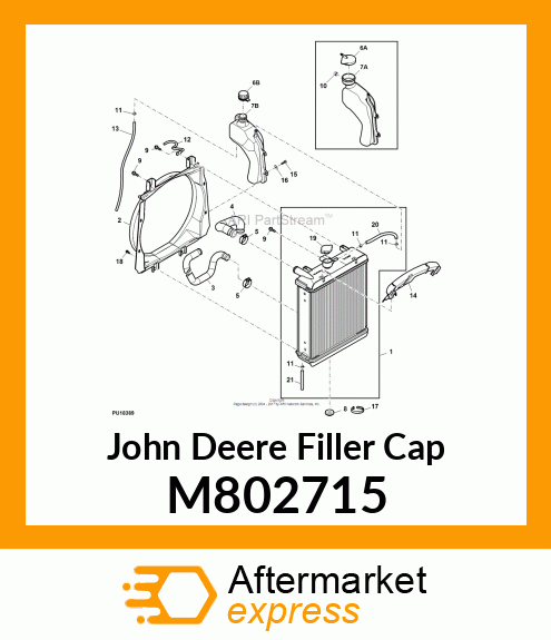 CAP, RADIATOR M802715