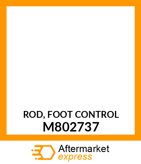 ROD, FOOT CONTROL M802737