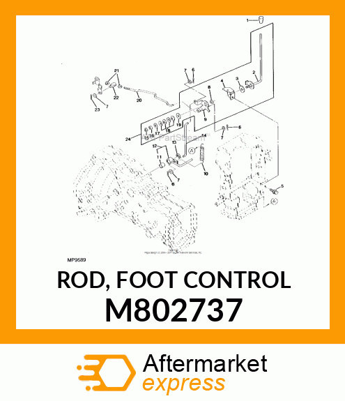 ROD, FOOT CONTROL M802737