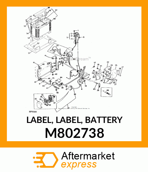 LABEL, LABEL, BATTERY M802738