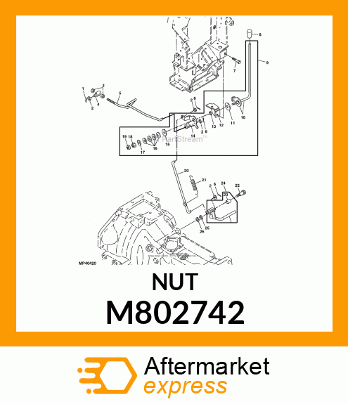 LOCK NUT 10 M802742