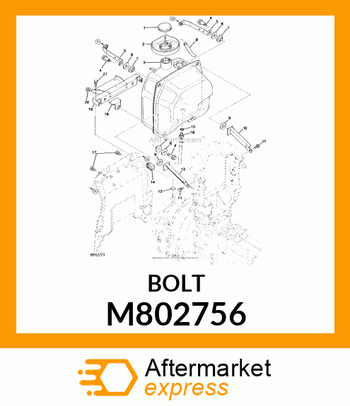 BOLT,M8X26 M802756