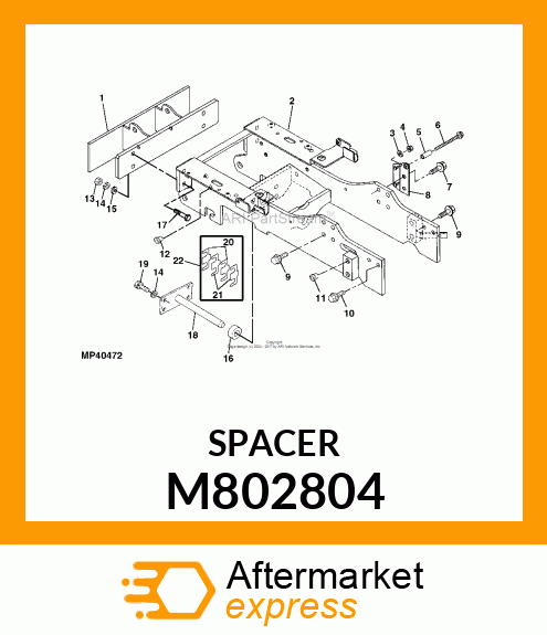 SPACER 25 X 42 X 14 M802804