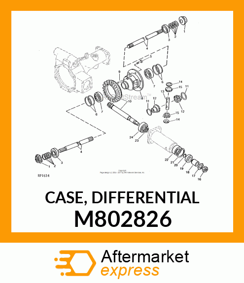 CASE, CASE, DIFFERENTIAL M802826