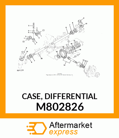 CASE, CASE, DIFFERENTIAL M802826