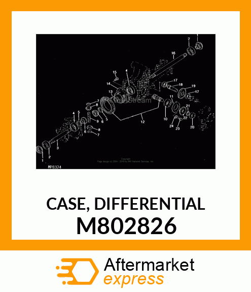 CASE, CASE, DIFFERENTIAL M802826