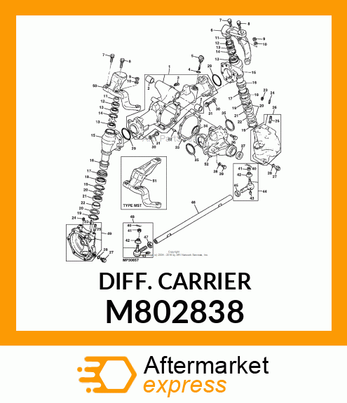 DIFF. CARRIER M802838