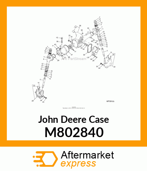 CASE, CASE, SIDE GEAR M802840