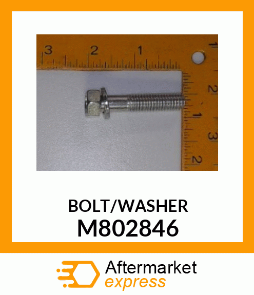 BOLT W/WASHER 10 X 45 M802846