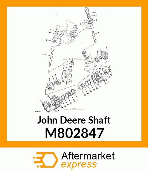 SHAFT, SPINDLE M802847