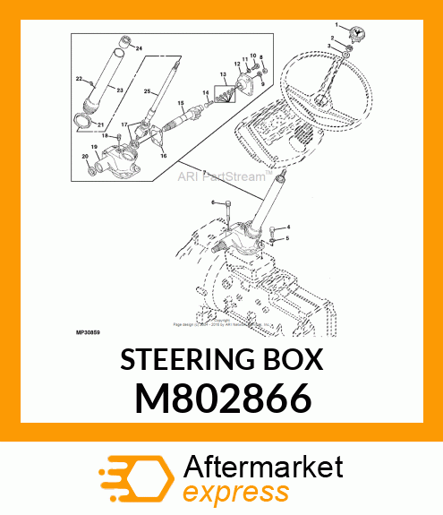 STEERING BOX M802866