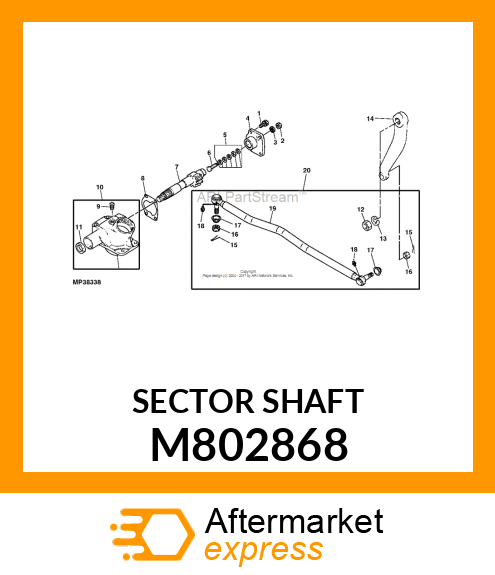 SECTOR SHAFT M802868