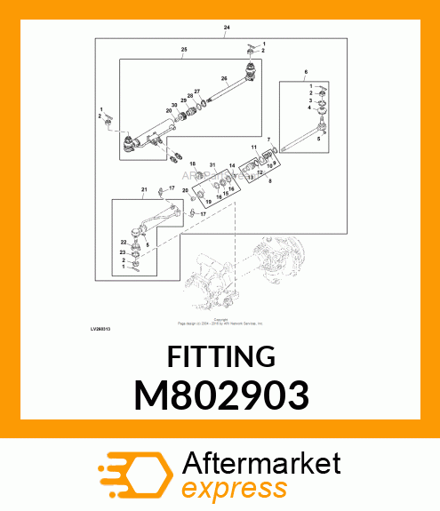 FITTING, FITTING, STRAIGHT M802903