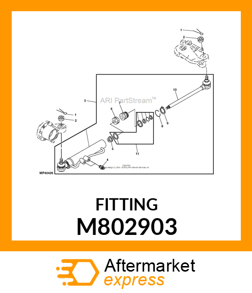 FITTING, FITTING, STRAIGHT M802903