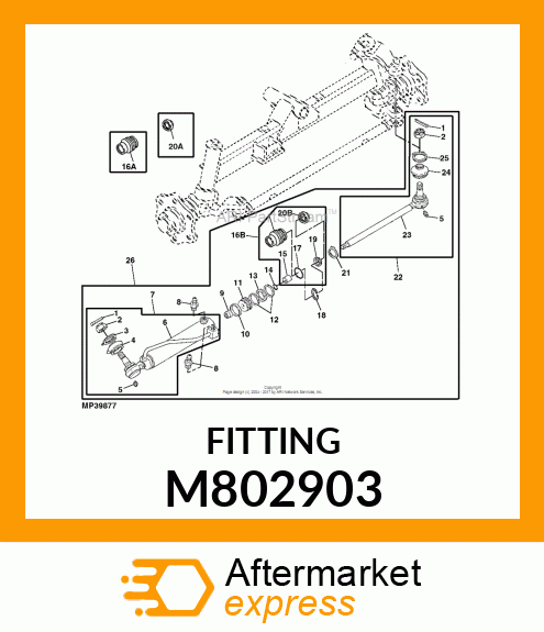 FITTING, FITTING, STRAIGHT M802903