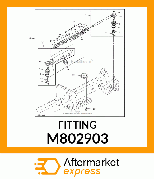 FITTING, FITTING, STRAIGHT M802903