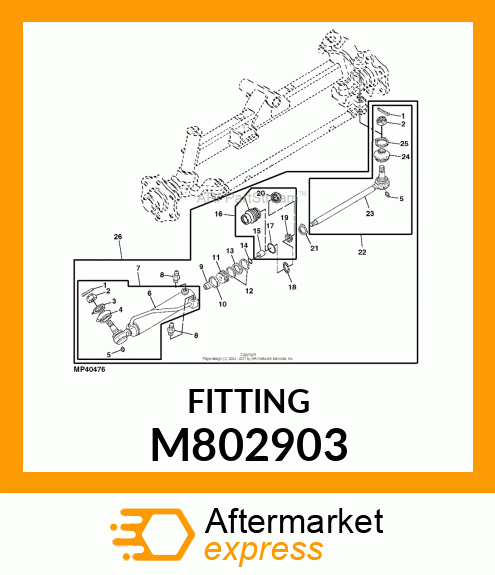 FITTING, FITTING, STRAIGHT M802903