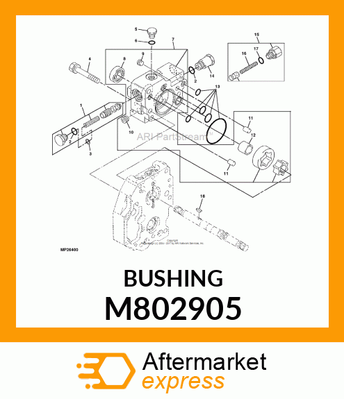 BUSHING, BUSHING 18 X 20 M802905