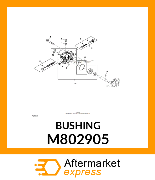 BUSHING, BUSHING 18 X 20 M802905