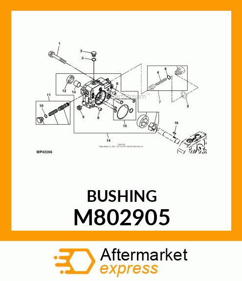 BUSHING, BUSHING 18 X 20 M802905