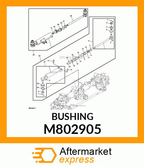 BUSHING, BUSHING 18 X 20 M802905