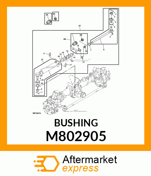 BUSHING, BUSHING 18 X 20 M802905