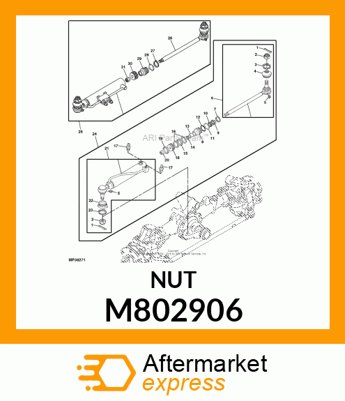 LOCK NUT, LOCK NUT 14 M802906