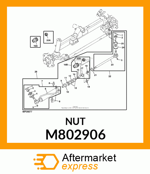 LOCK NUT, LOCK NUT 14 M802906